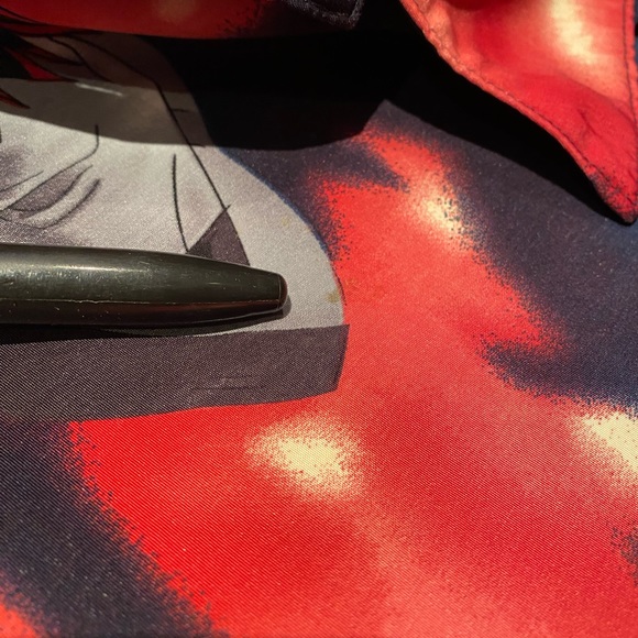 Vintage Y2K Rurouni Kenshin Manga Anime Button Up Shirt Men's Size Large Yugioh - Picture 5 of 5